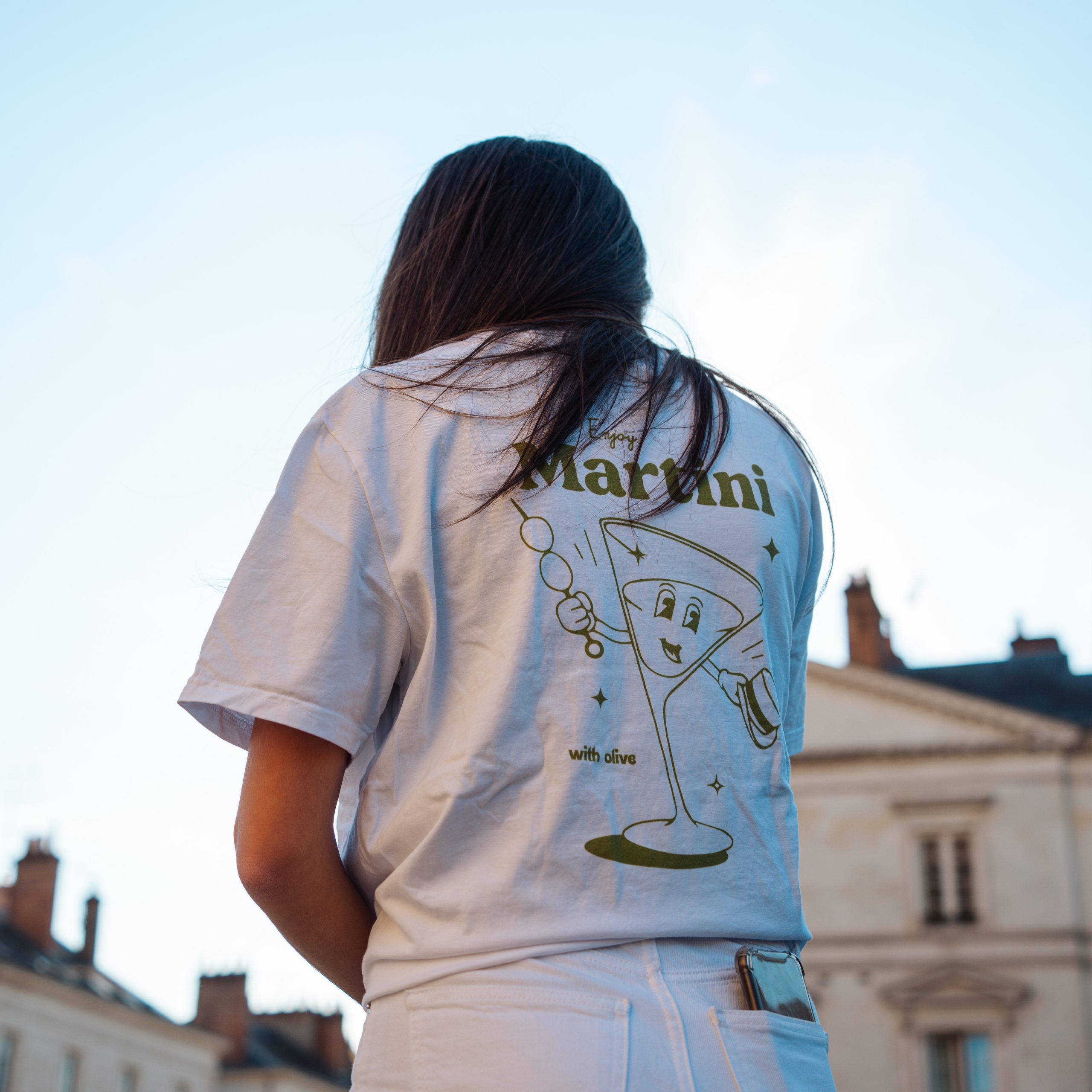 T-shirt Martini histoire cocktail classique