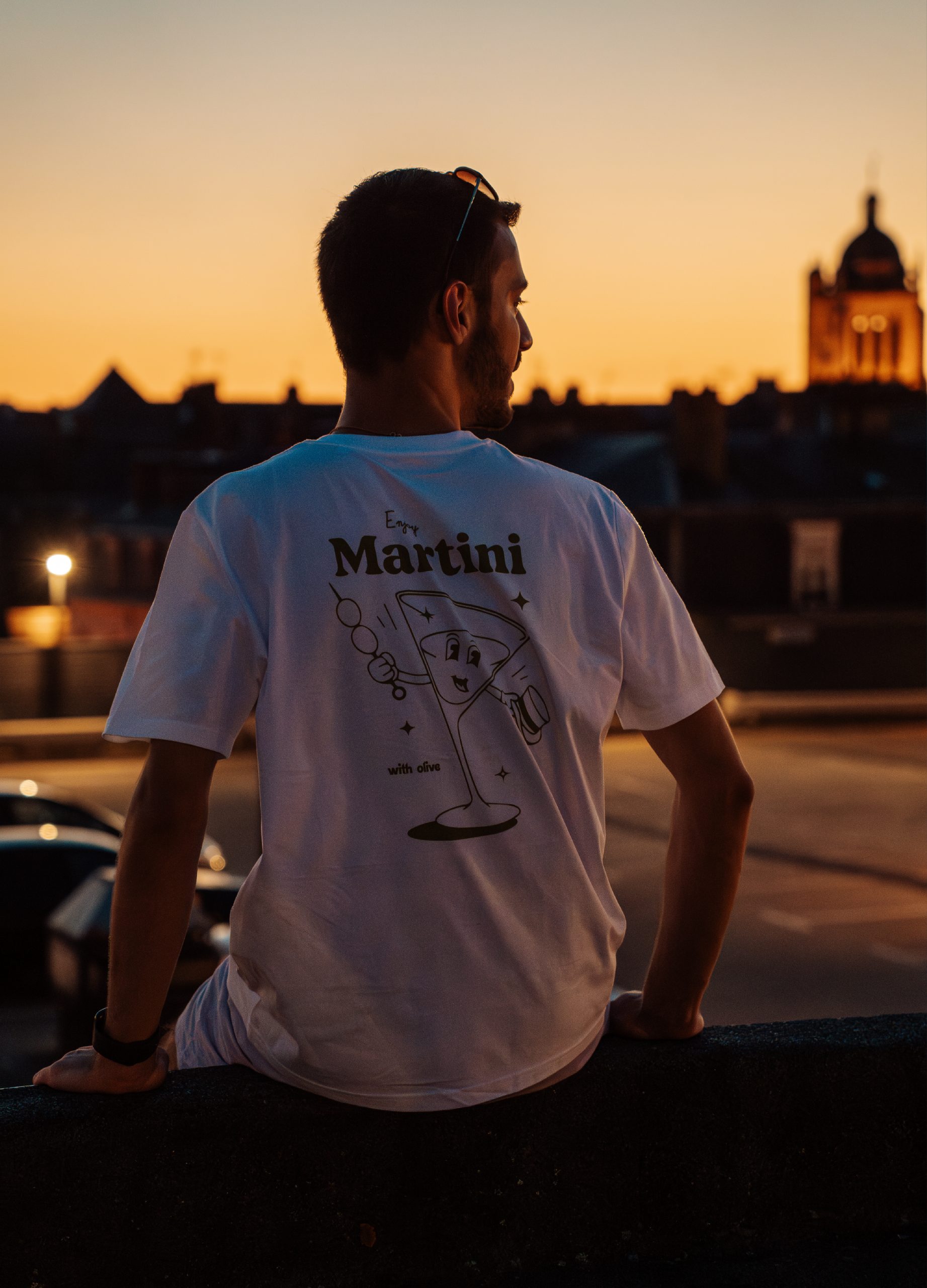 T-shirt Martini histoire cocktail classique élégance